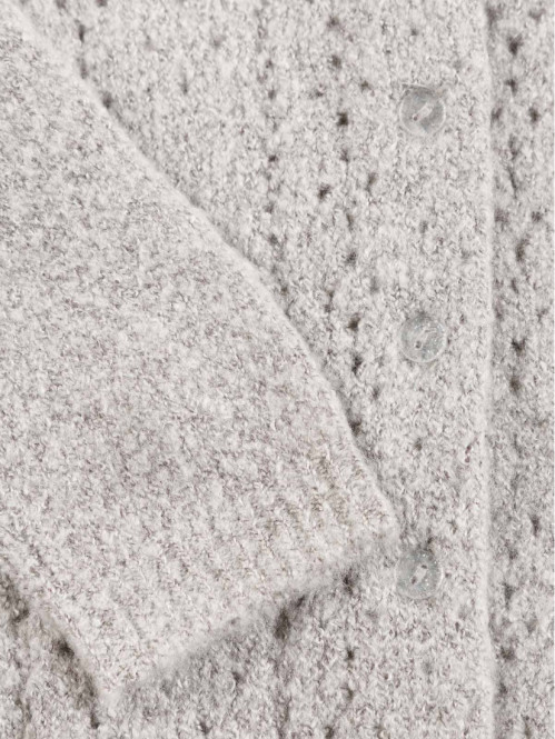 Gilet gris clair chiné...