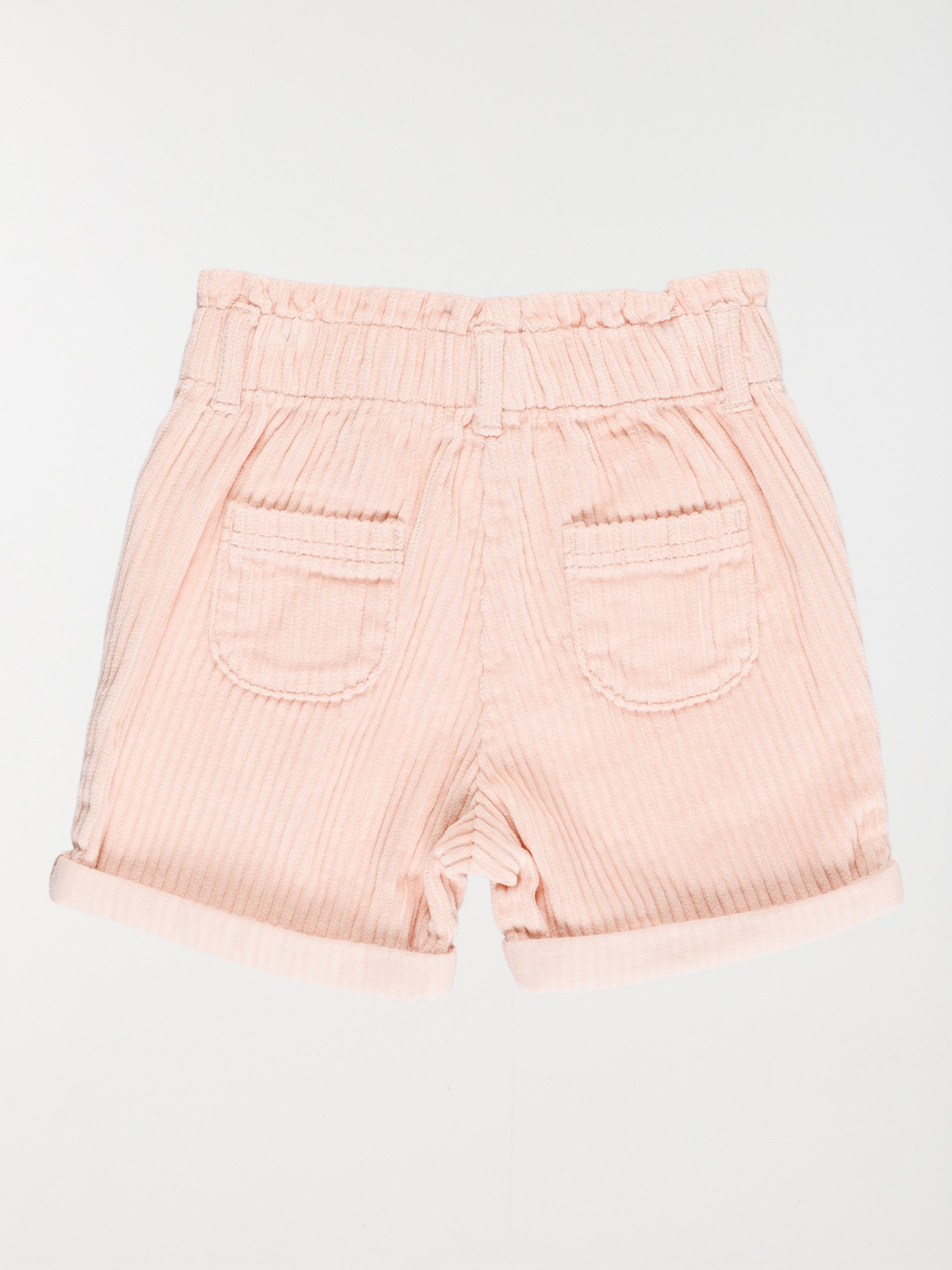 Short en velours rose baby fille (3-36M)