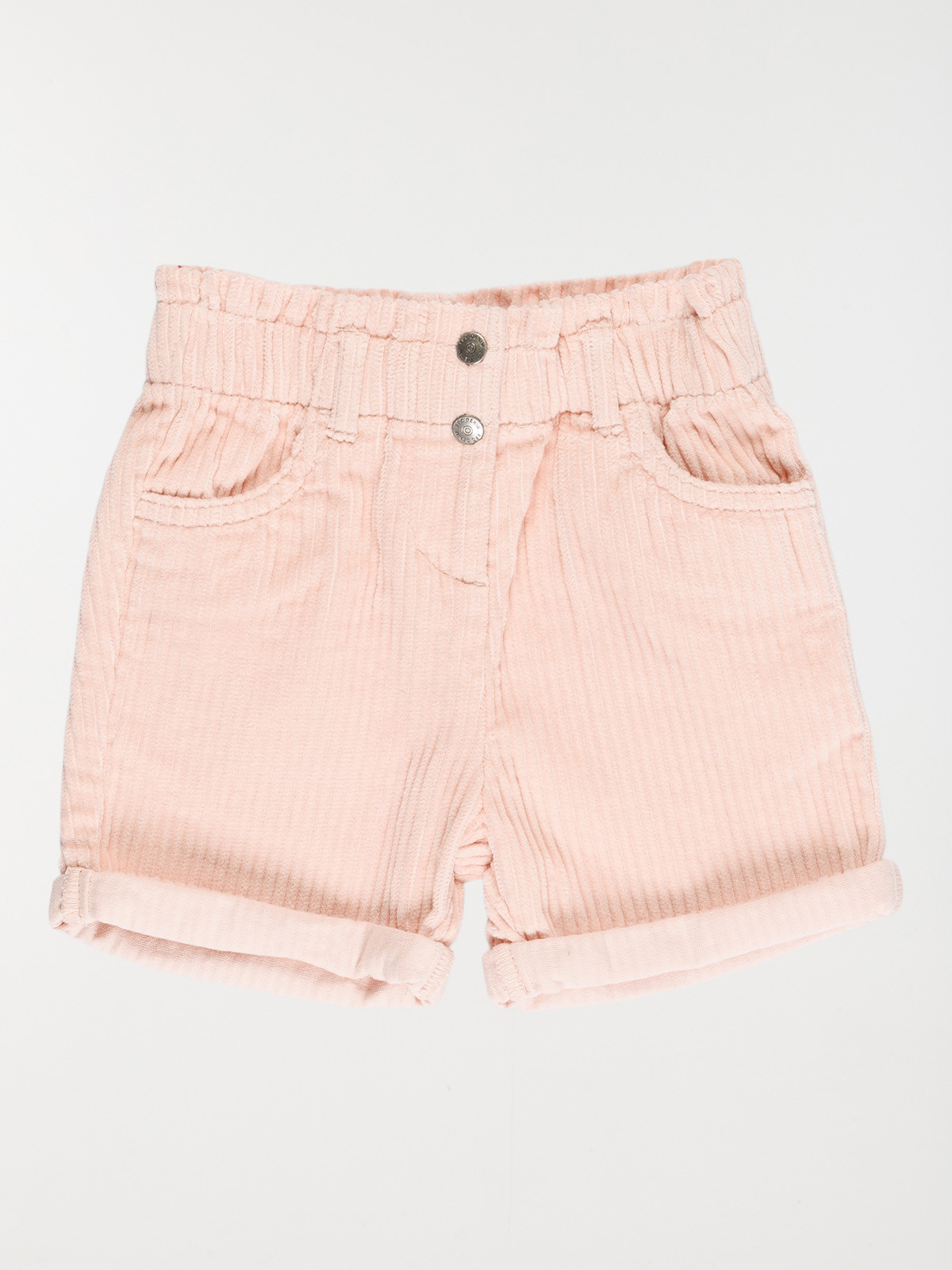 Short en velours rose baby fille (3-36M)