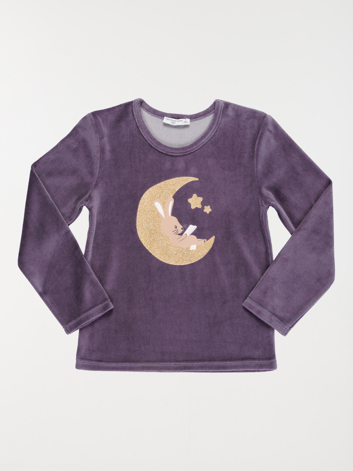 Pyjama velours lune fille (3-12A)