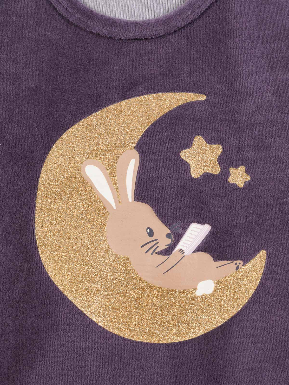 Pyjama velours lune fille (3-12A)