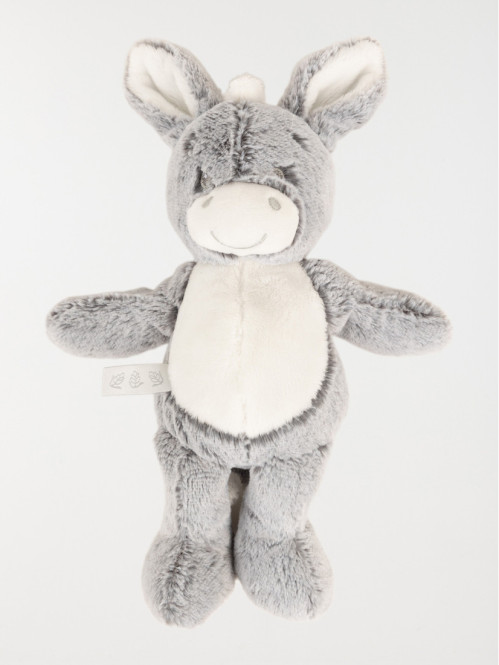 Peluche Ane gris bébé
