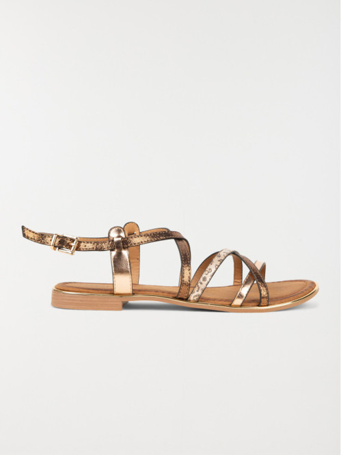Sandales brides croisées femme (36-41)