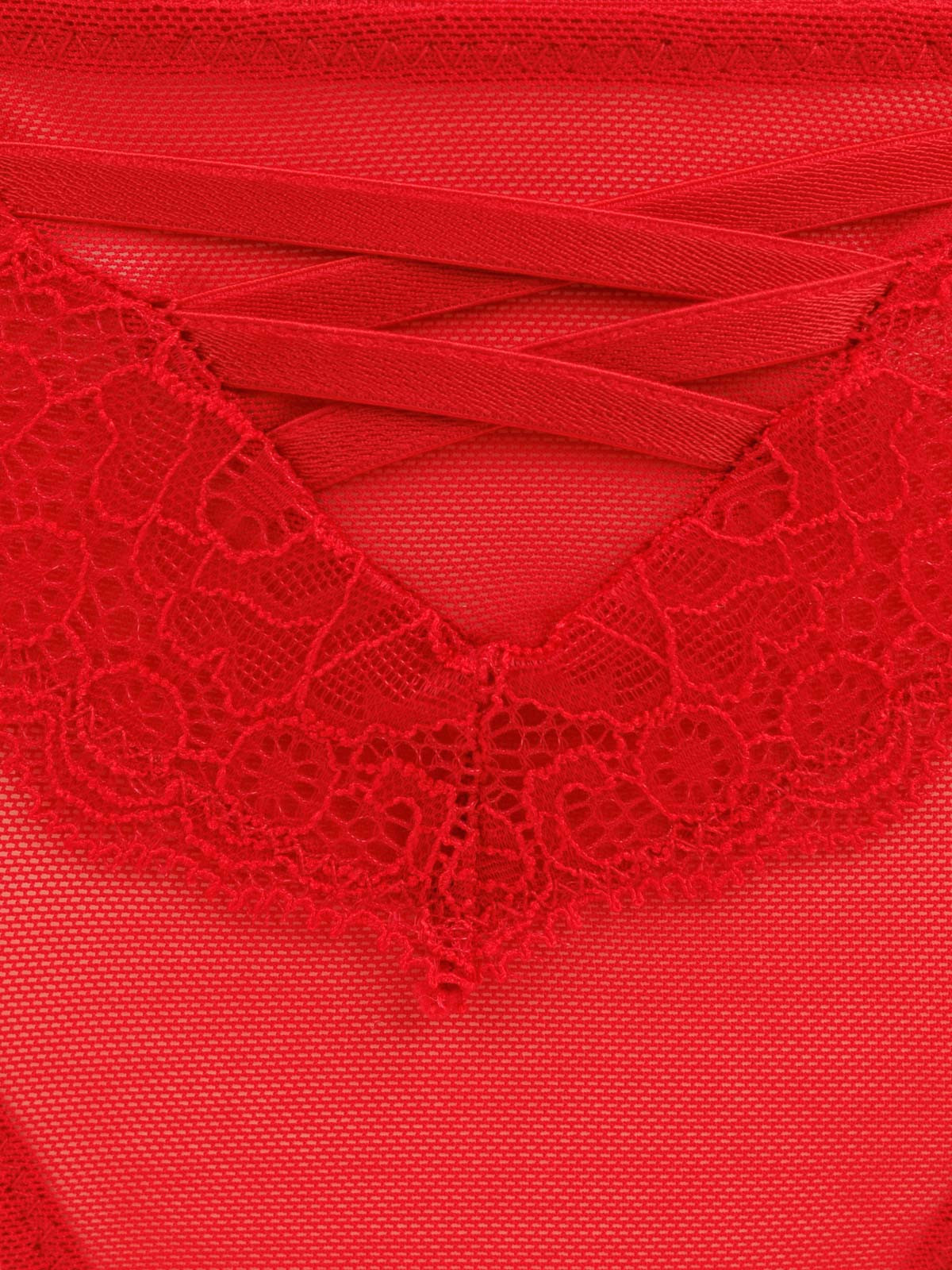 Tanga dentelle rouge kiss femme (S-XL)