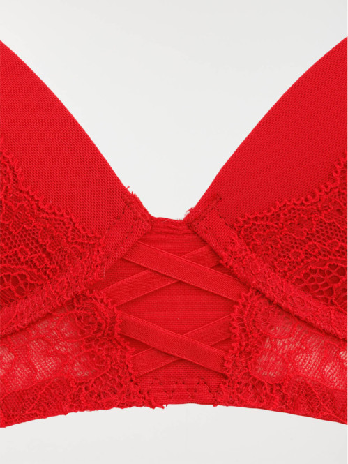 Soutien-gorge rouge kiss...