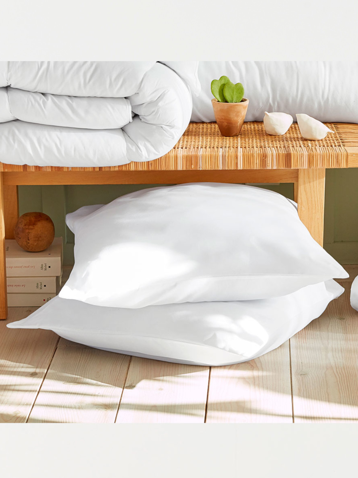 Lot de 2 oreillers 60x60 cm