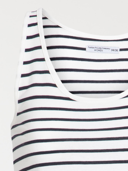 Robe rayée taille élastiquée femme Robe rayée taille élastiquée femme