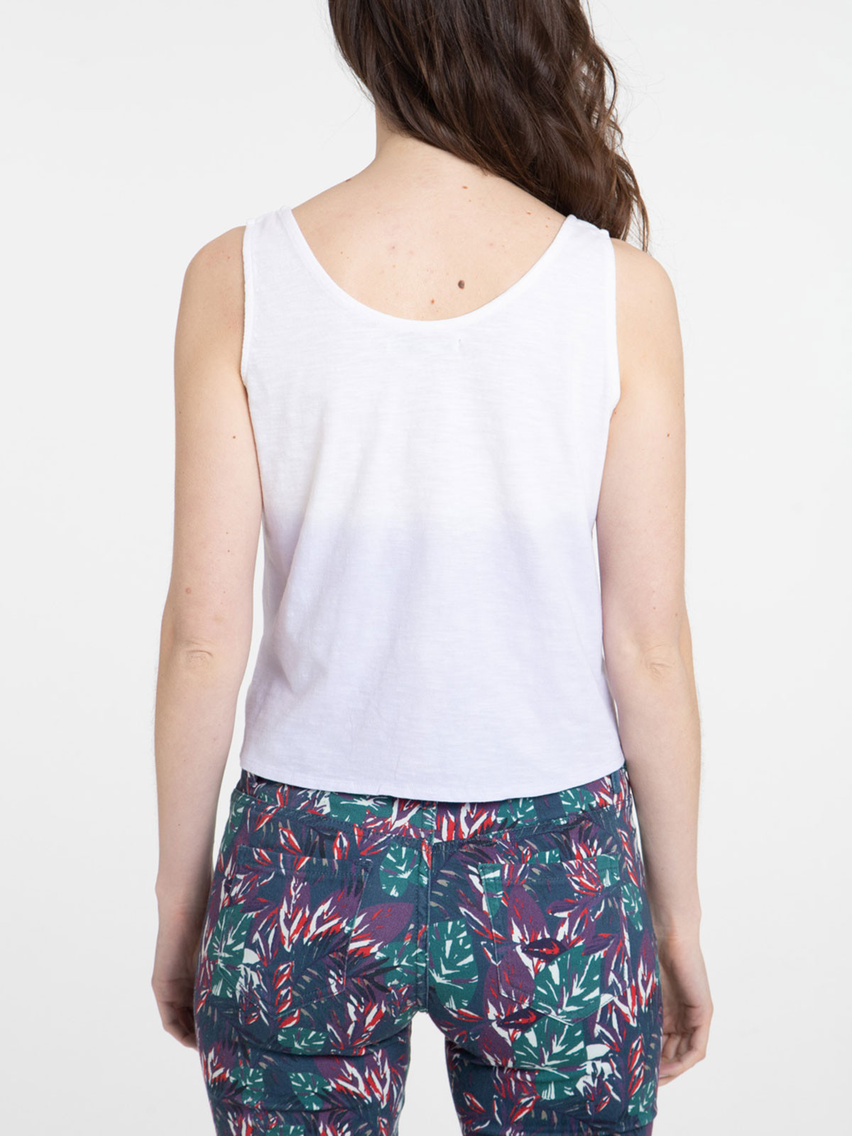 Débardeur à nouer lilas femme