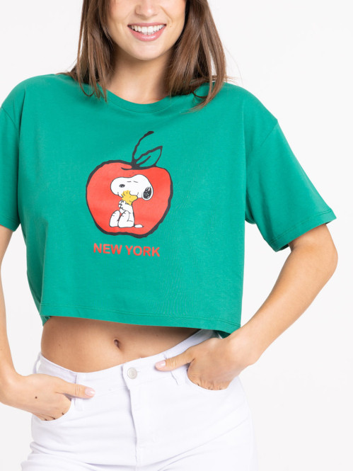 T-shirt Snoopy court...