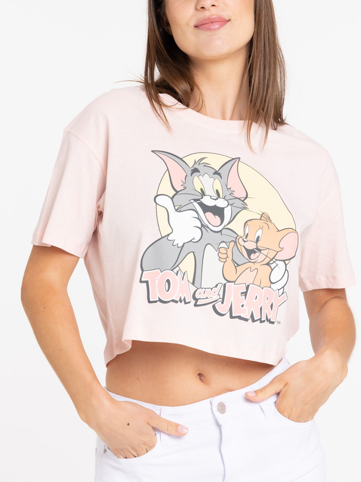 T-shirt court Tom et Jerry femme