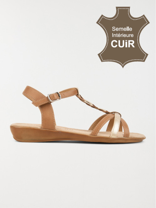 Sandales femme bride tressée (36-41)