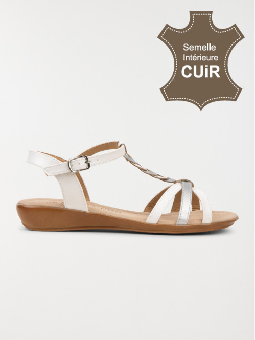 Sandale blanche femme (36-41)