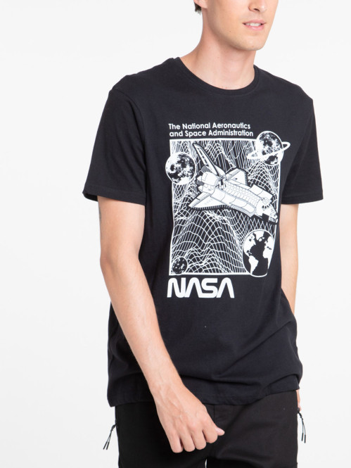 T-shirt Nasa noir homme