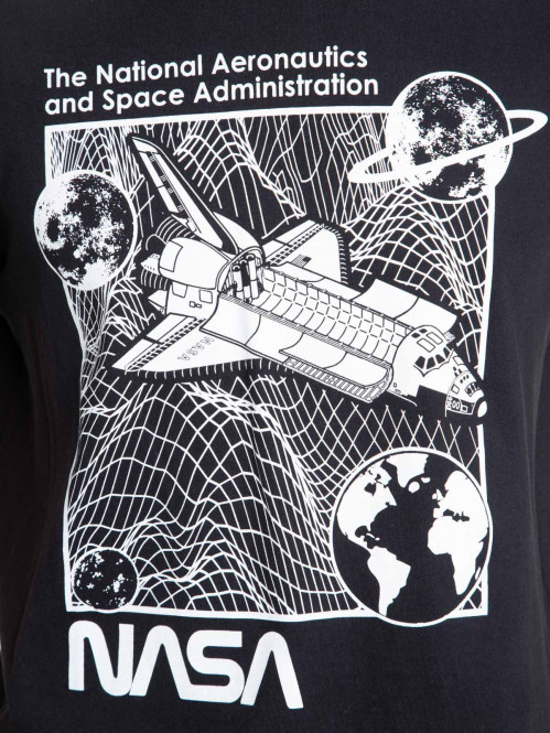 T-shirt Nasa noir homme T-shirt Nasa noir homme