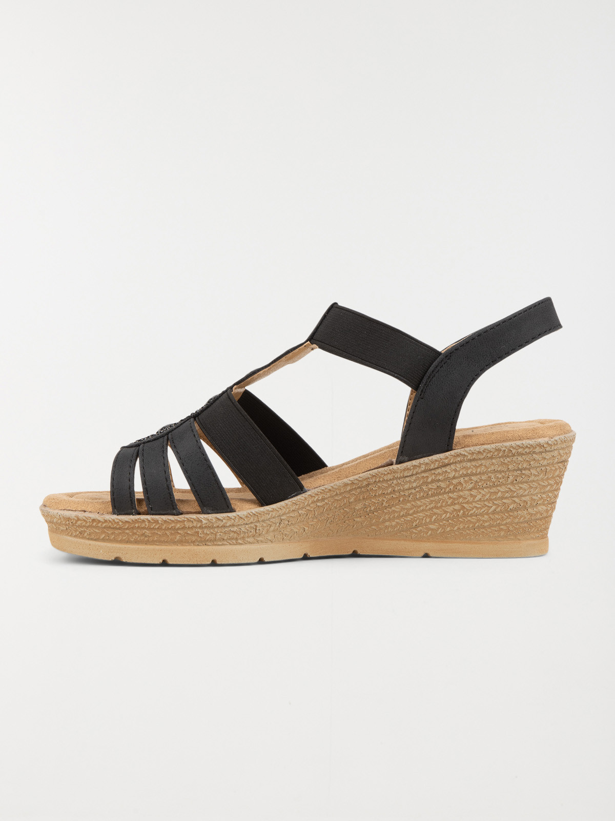 Sandales compensees noires femme 36 41