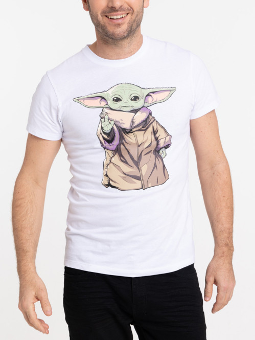 T-shirt blanc Grogu homme