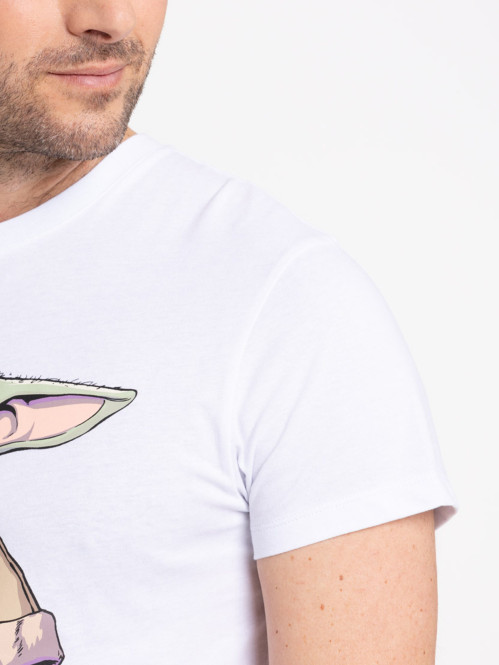 T-shirt blanc Grogu homme
