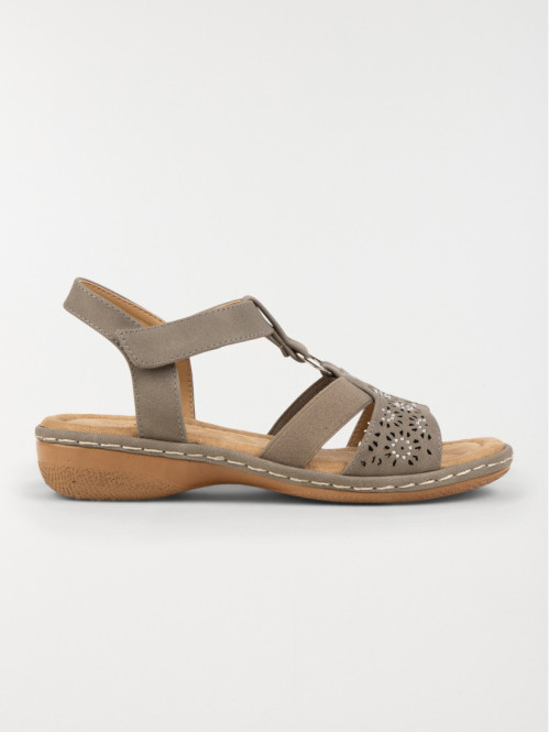 Sandales taupe ajourées...