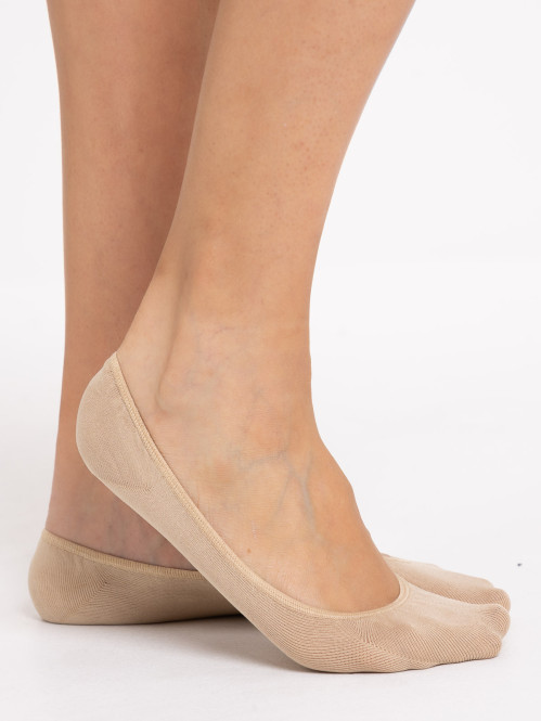 Chaussettes invisibles beige femme
