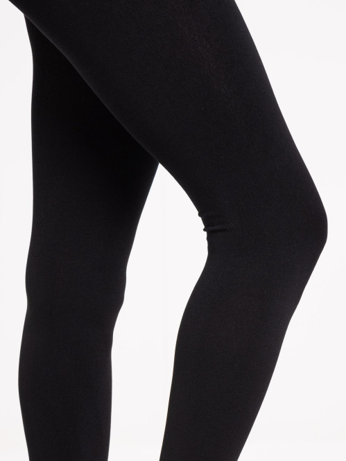 Legging matière polaire noir femme Legging matière polaire noir femme