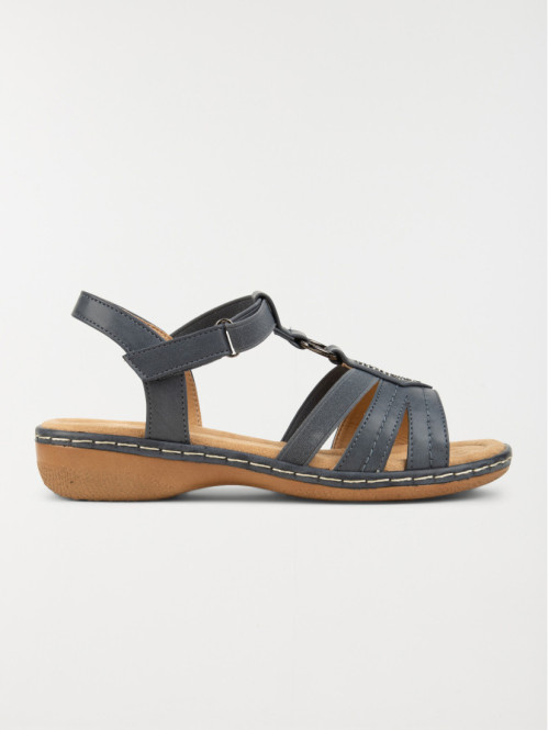 Sandales navy strass femme...
