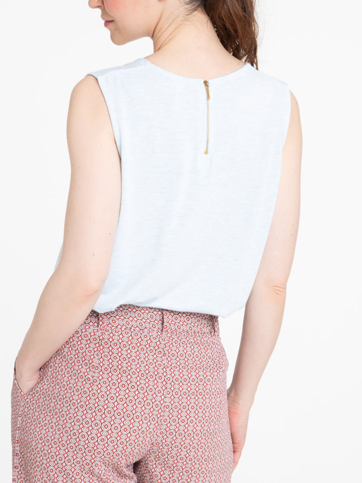 T-shirt bleu ciel femme T-shirt bleu ciel femme