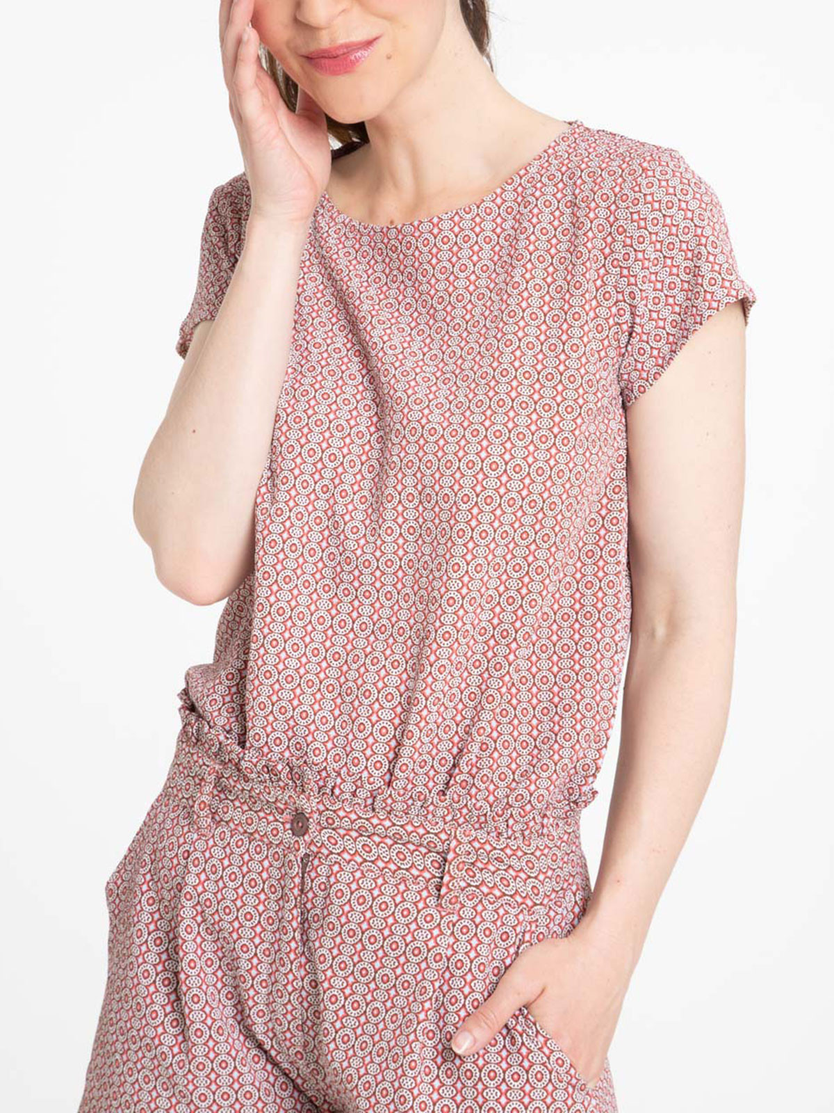 Blouse femme imprimée géométrique Blouse femme imprimée géométrique