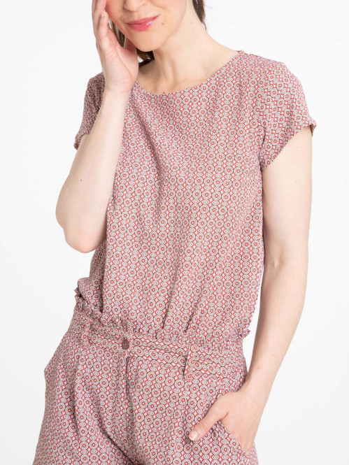 Blouse femme imprimée géométrique Blouse femme imprimée géométrique