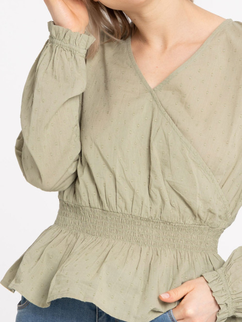 Blouse coloris sauge...