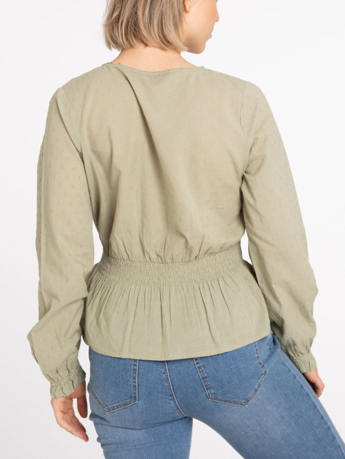 Blouse coloris sauge...