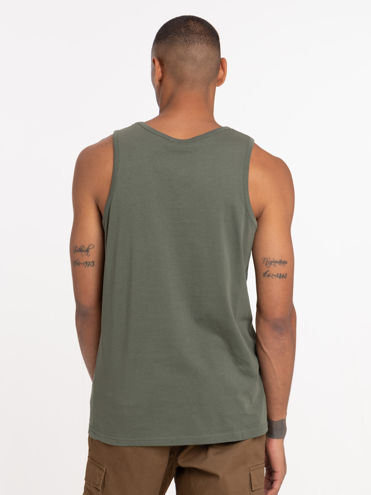 Débardeur coloris olive homme Débardeur coloris olive homme