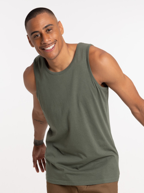 Débardeur coloris olive homme Débardeur coloris olive homme