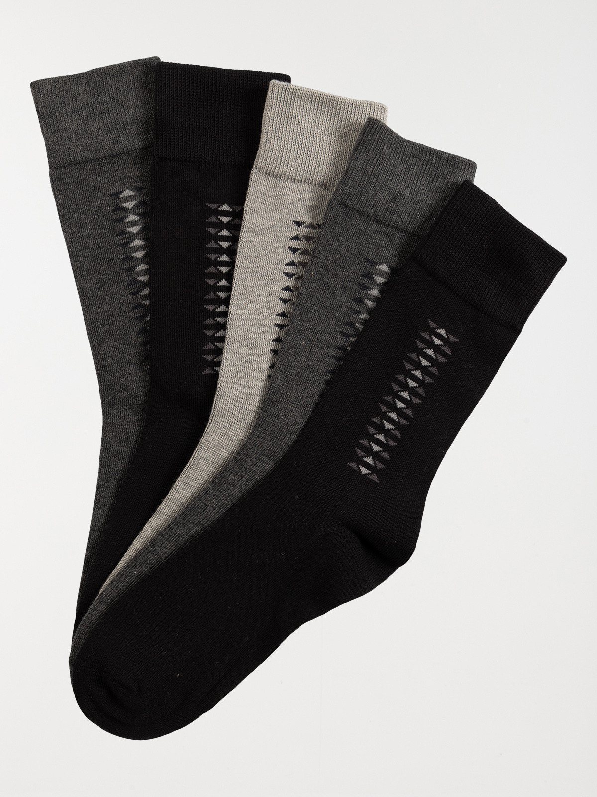 Lot 5 paires chaussettes triangles homme
