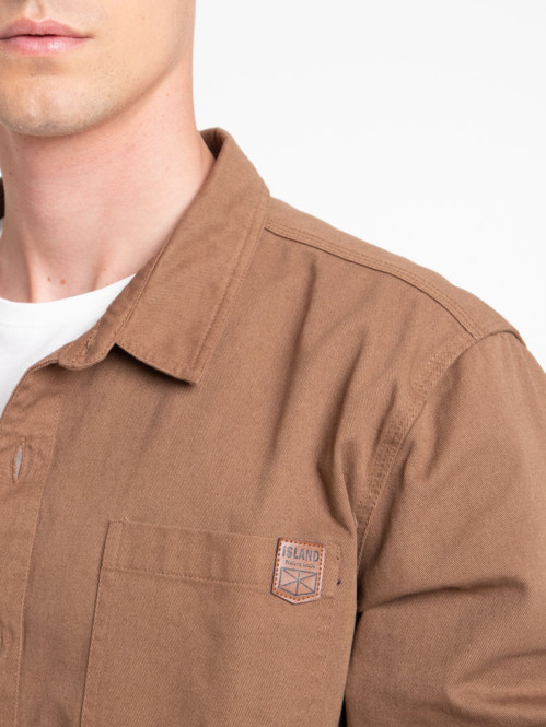 Surchemise camel foncé homme Surchemise camel foncé homme