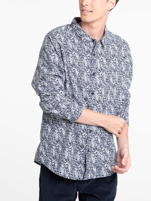 Chemise imprimée fleuri homme