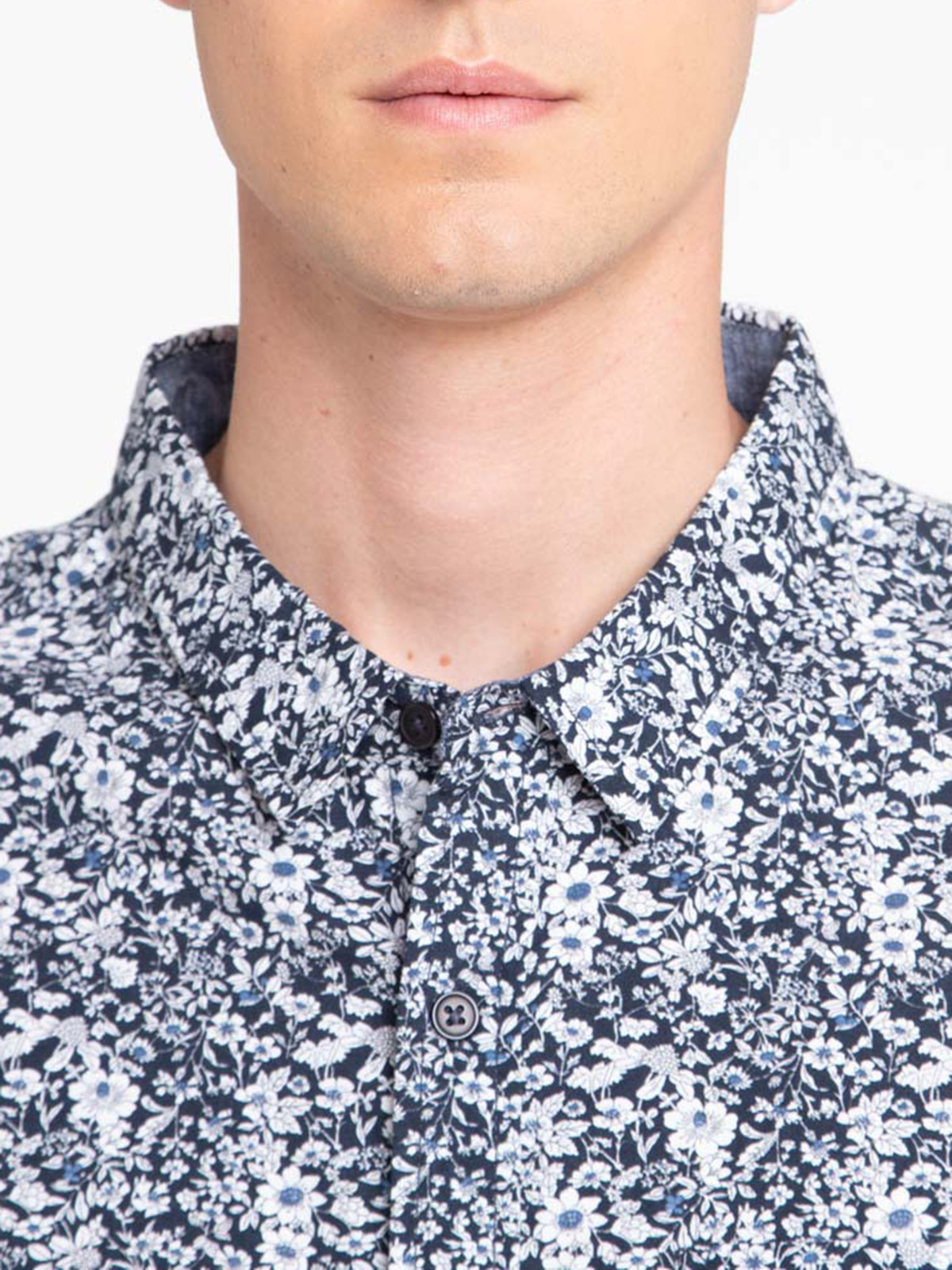 Chemise imprimée fleuri homme