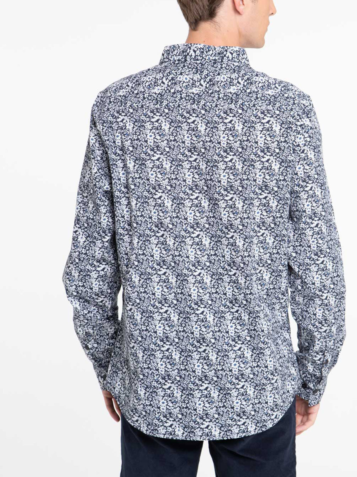 Chemise imprimée fleuri homme