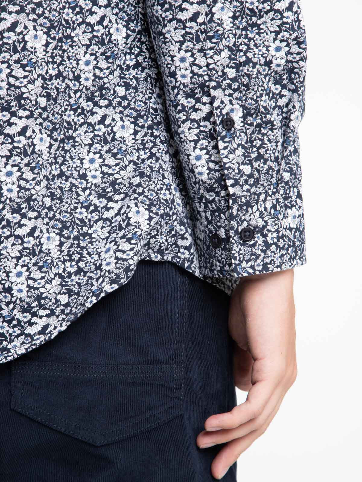 Chemise imprimée fleuri homme