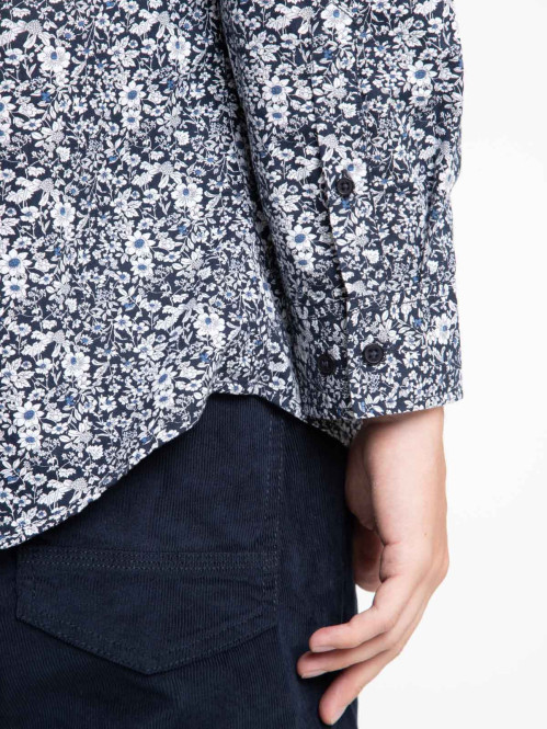 Chemise imprimée fleuri homme