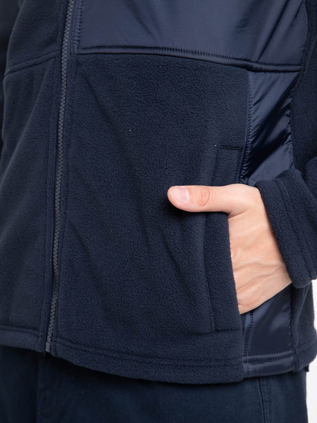 Sweat zippé bi-matière homme Sweat zippé bi-matière homme