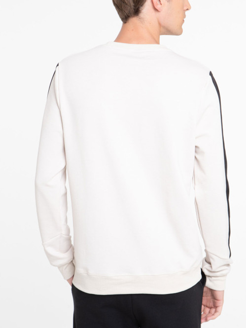 Sweat col rond poche zippée homme