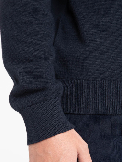 Pull motif jacquard marine...