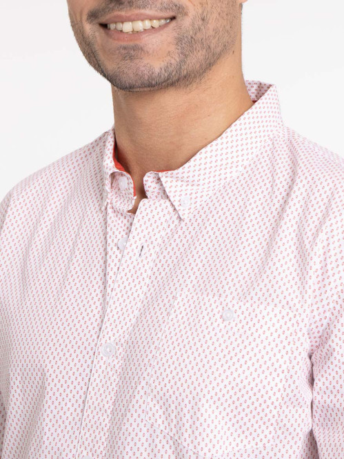 Chemise écru imprimé homme