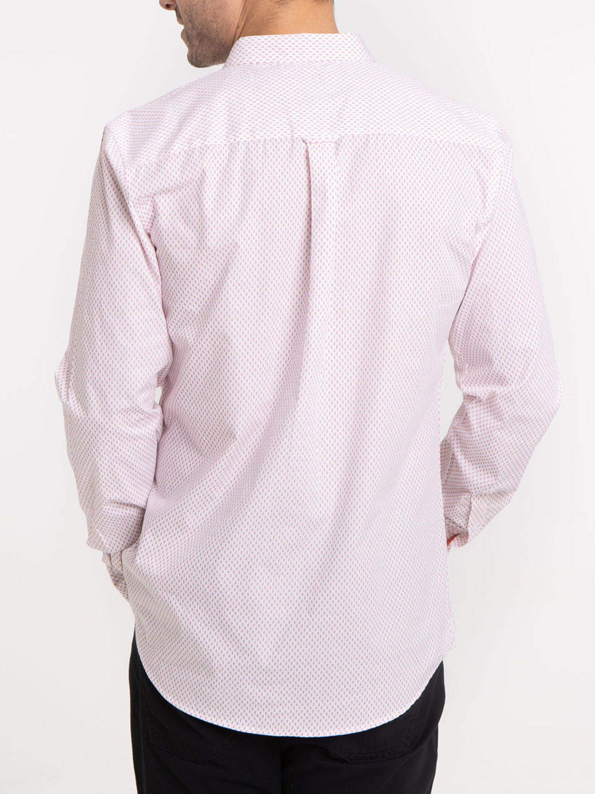 Chemise écru imprimé homme