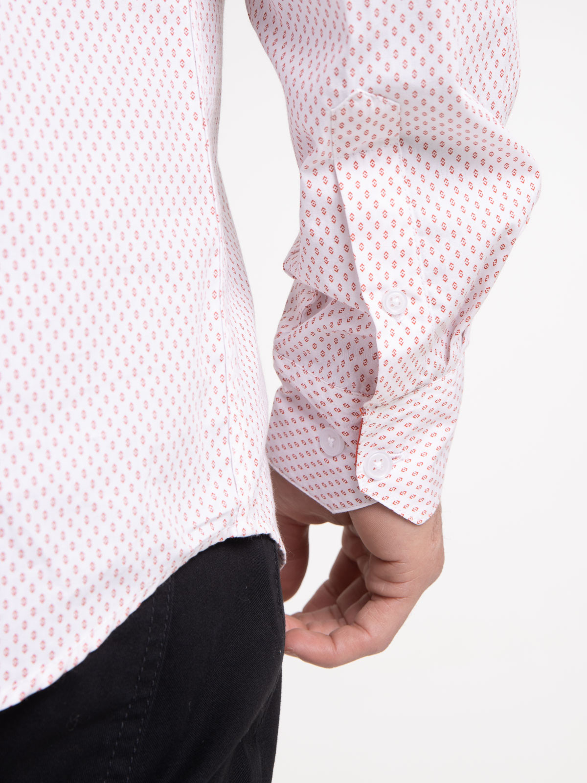 Chemise écru imprimé homme