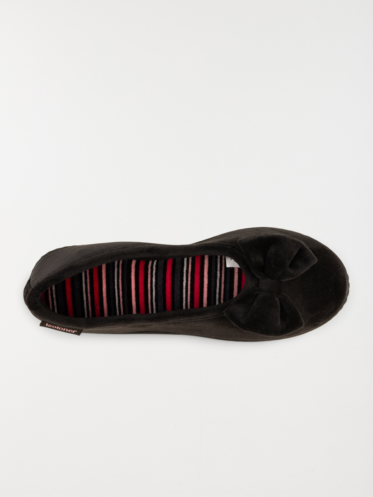 Chaussons noirs Isotoner femme (36-41)