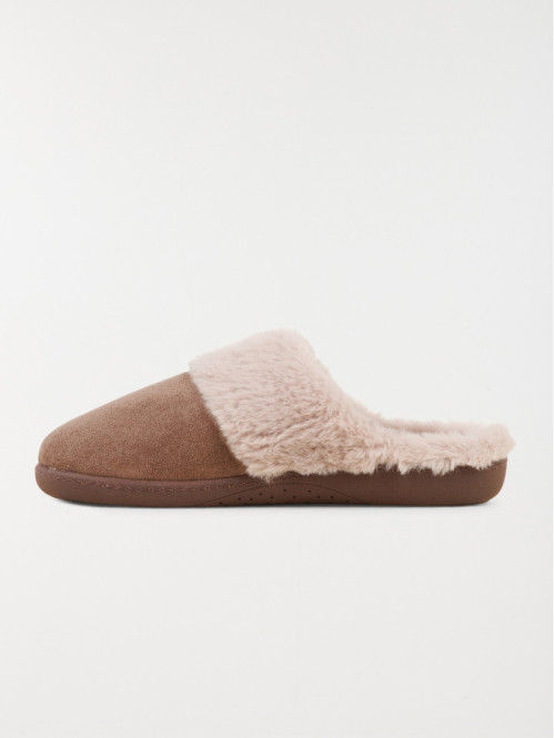 Chausson taupe Isotoner...