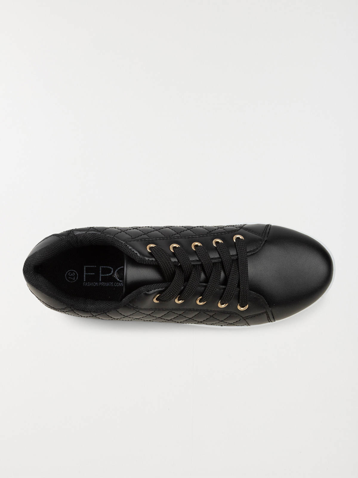 Baskets femme noires à lacet (36-41) Baskets femme noires à lacet (36-41)