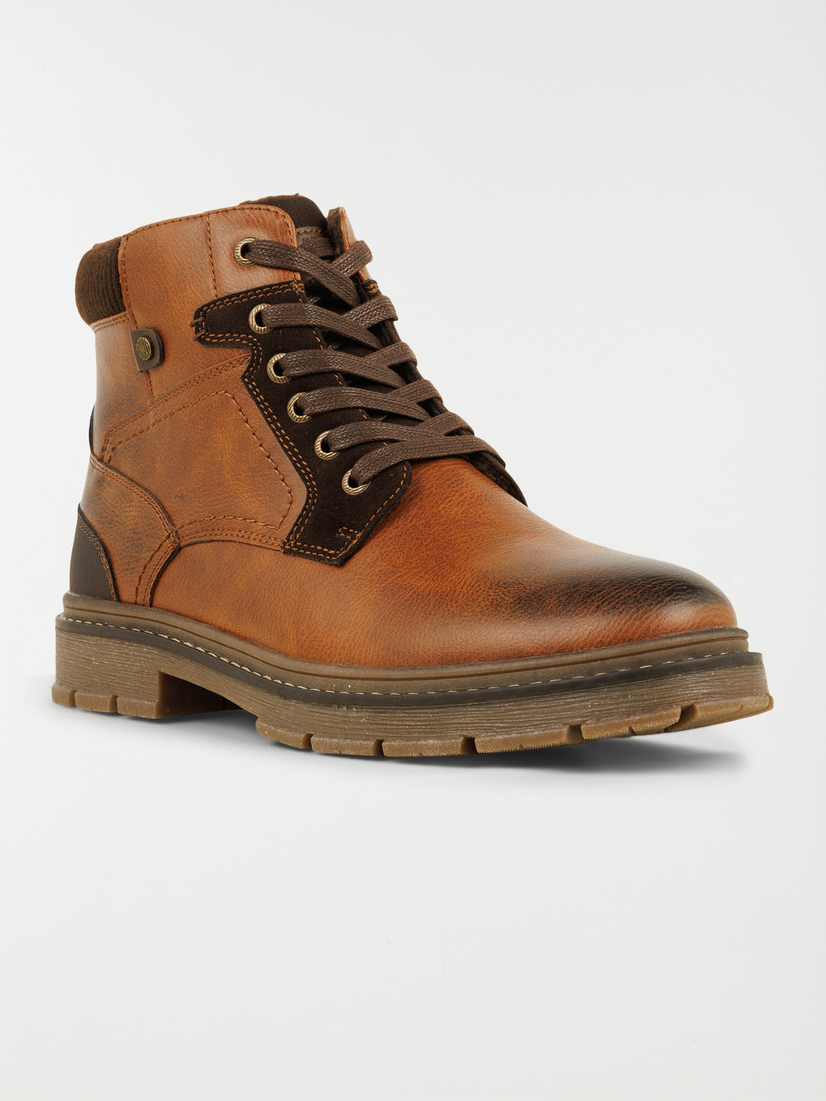 Boots marrons lacets homme (41-46)