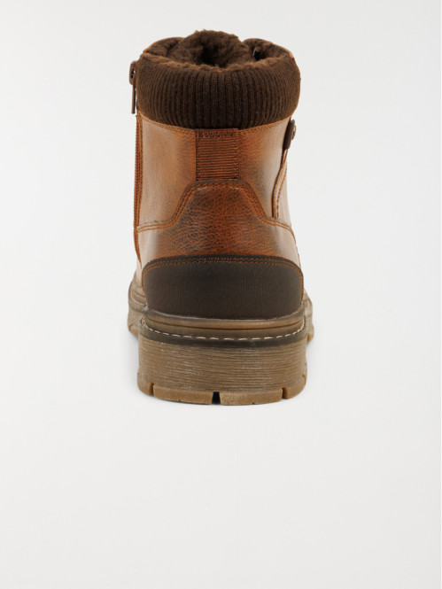 Boots marrons lacets homme (41-46)